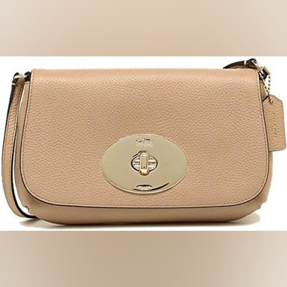 Coach Liv Pebbled Leather Crossbody Bag F52896 - Picture 2 of 9